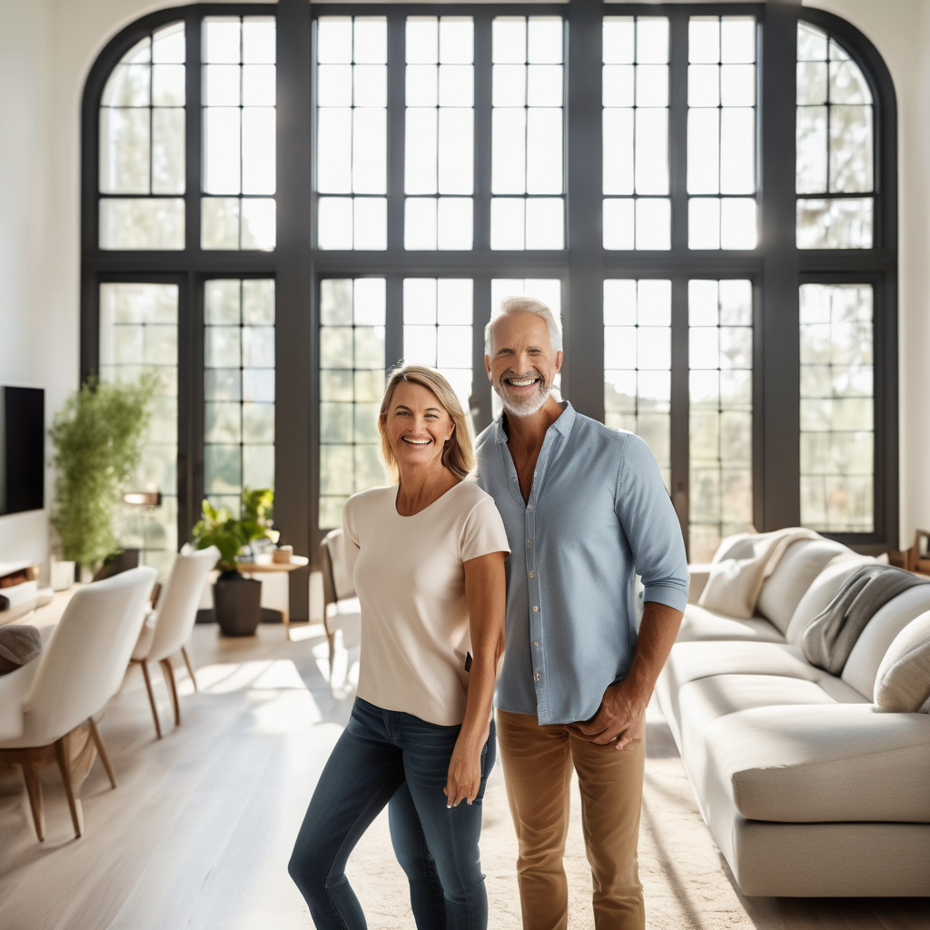 Homeowner satisfied with clean living space